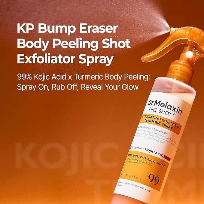 Dr.Melaxin Kojic Acid & Turmeric Body & Foot Peel Spray – 200ml