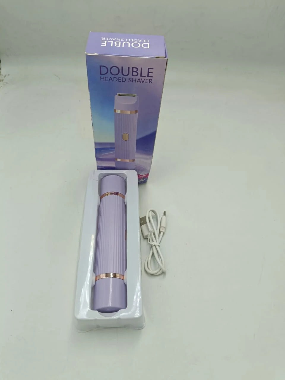 Double Head Electric Shaver – Wet & Dry Use, IPX7 Waterproof, Compact & Portable